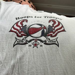 Hoops for troops shirt